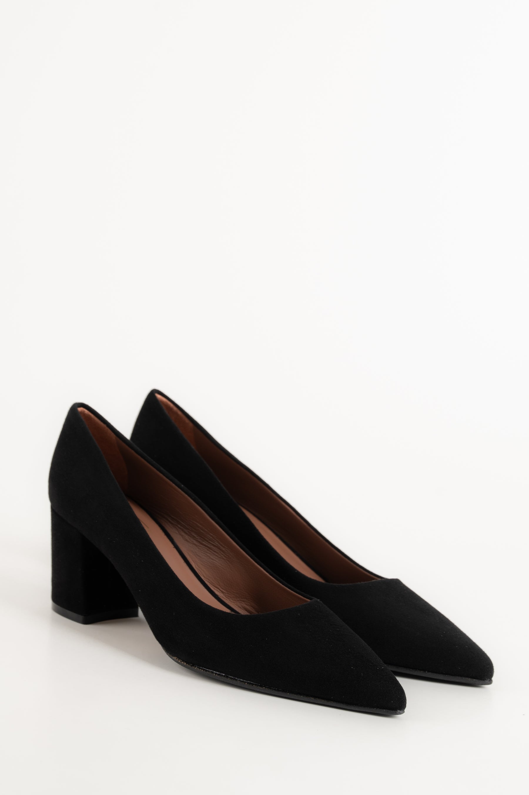 Classic Pump Block 6cm | Black Suede