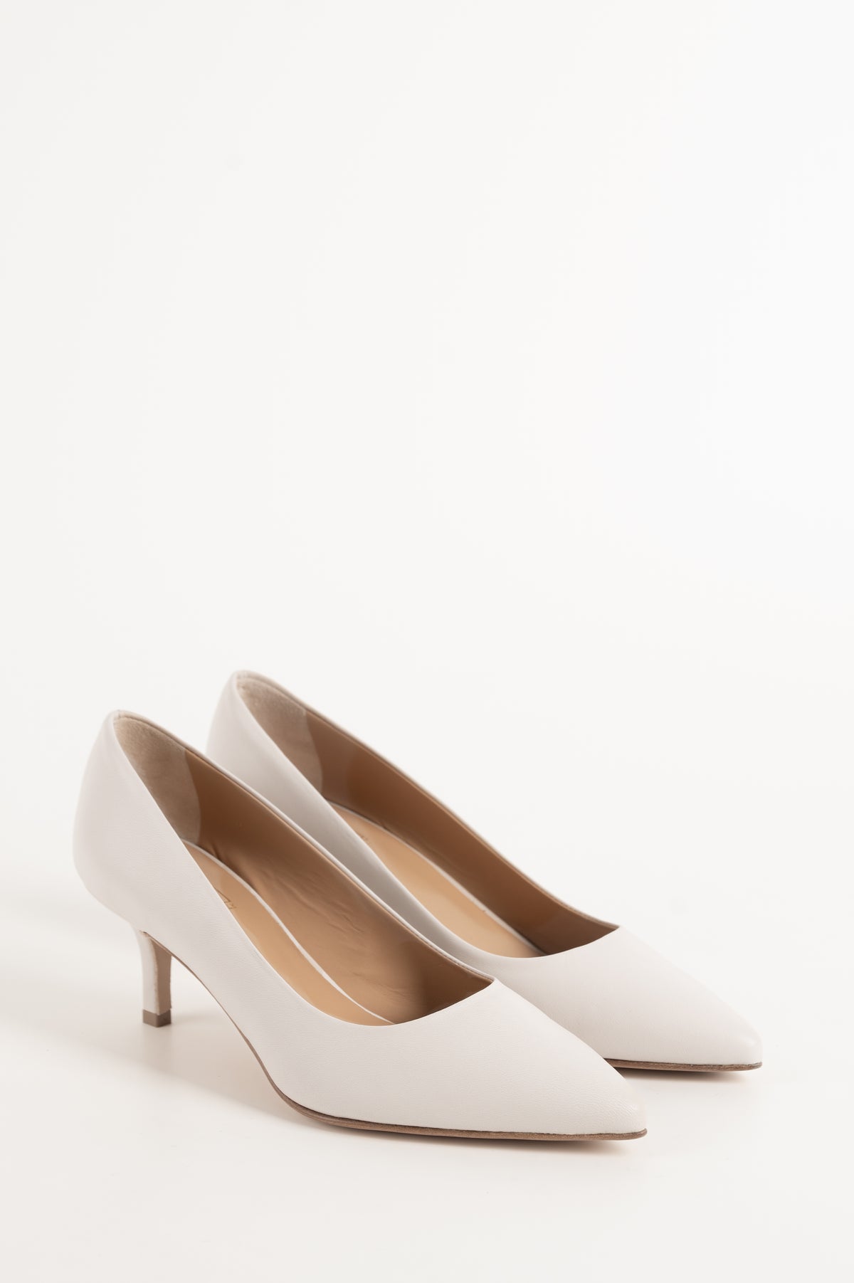 Classic Pump Stiletto 6cm | Pearl White Nappa Leather