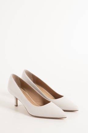 Classic Pump Stiletto 6cm | Pearl White Nappa Leather