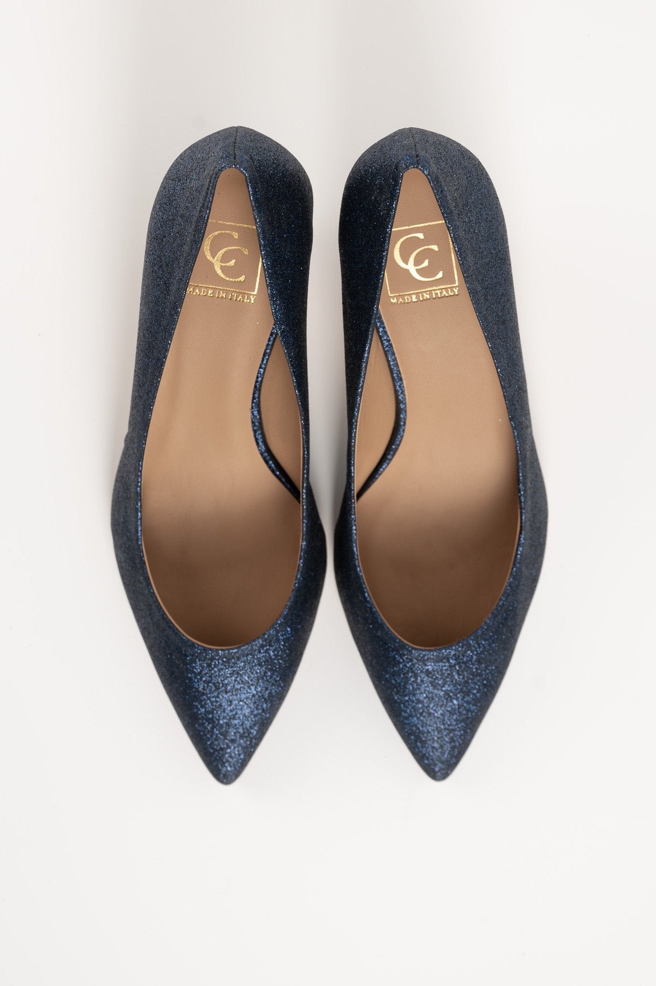 Pump 126 | Dark Blue Glitter 6cm