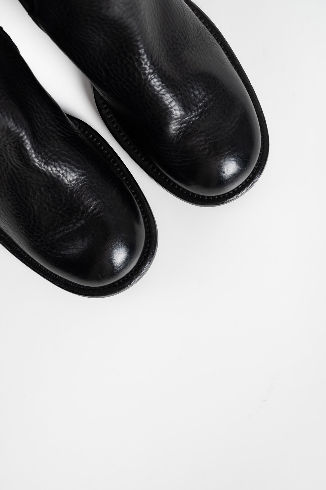 High Boot Arizona | Raw Black Calf Leather
