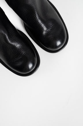 High Boot Arizona | Raw Black Calf Leather