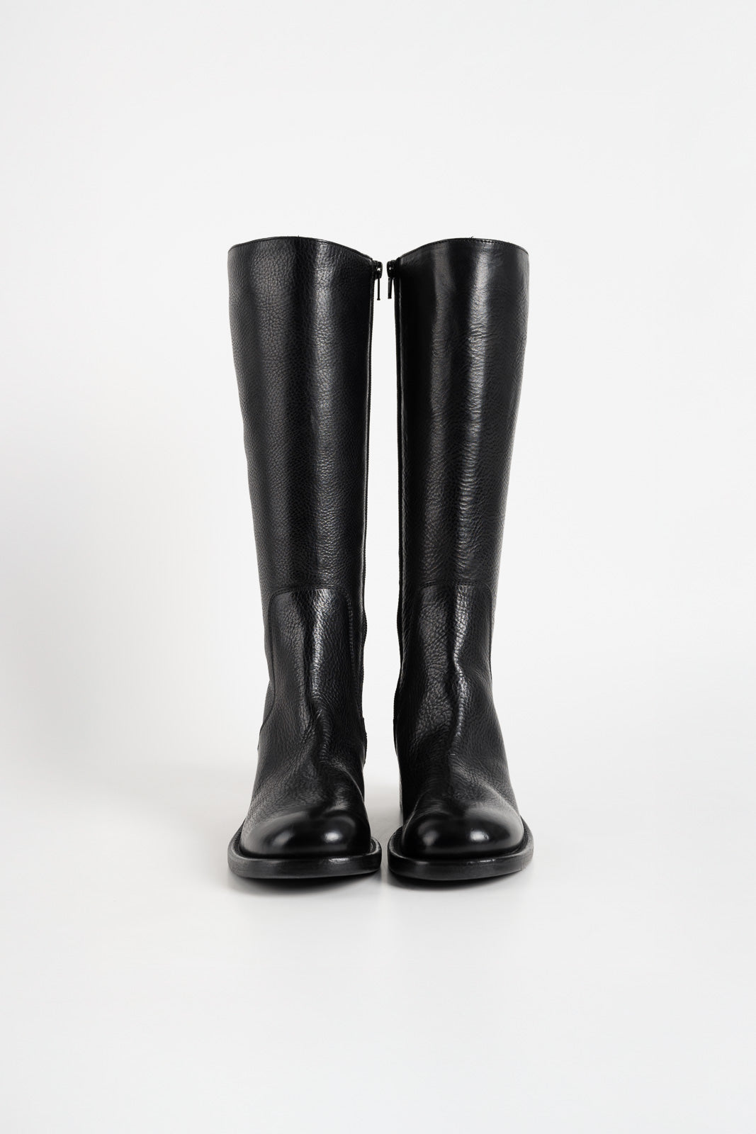 High Boot Arizona | Raw Black Calf Leather