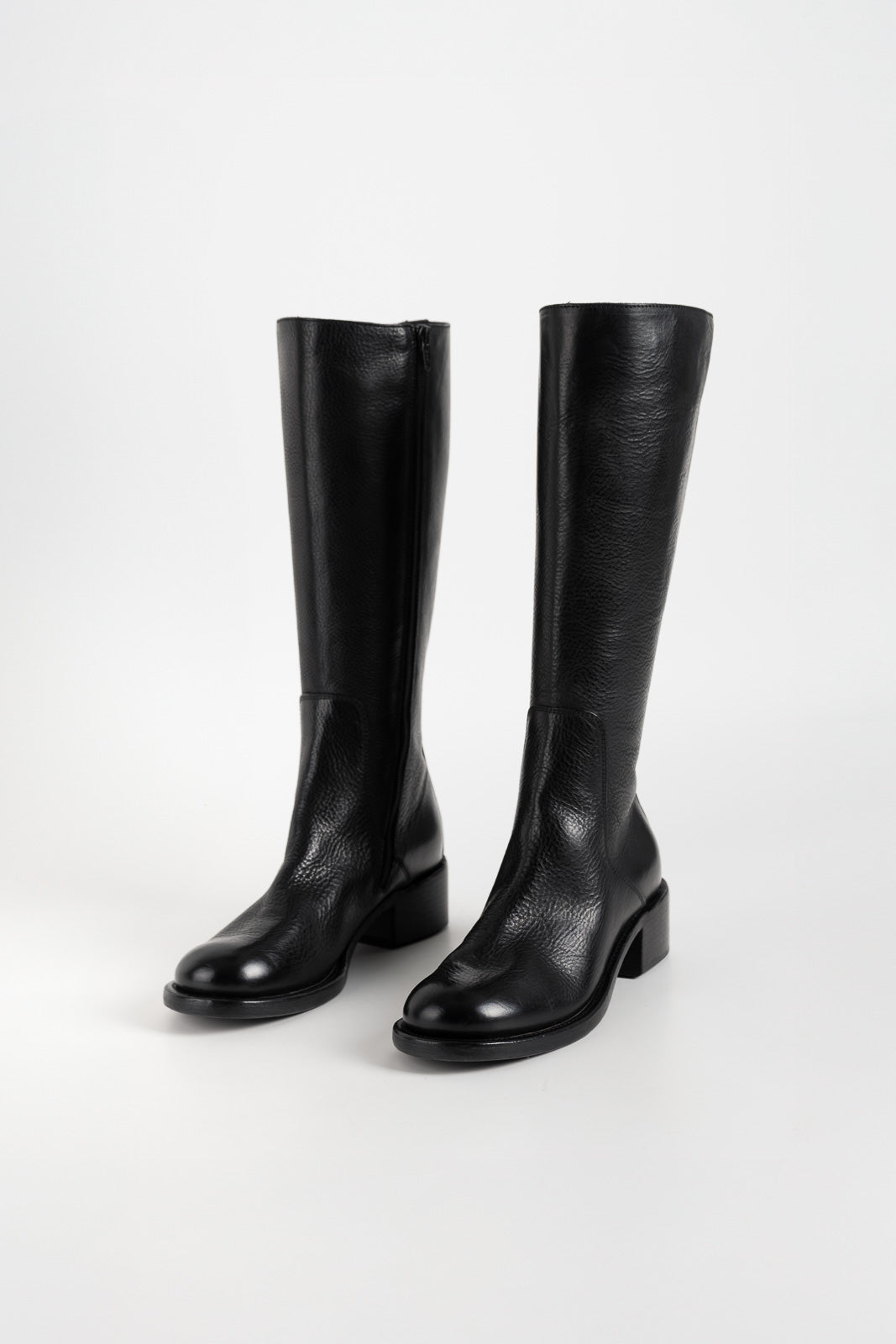 High Boot Arizona | Raw Black Calf Leather
