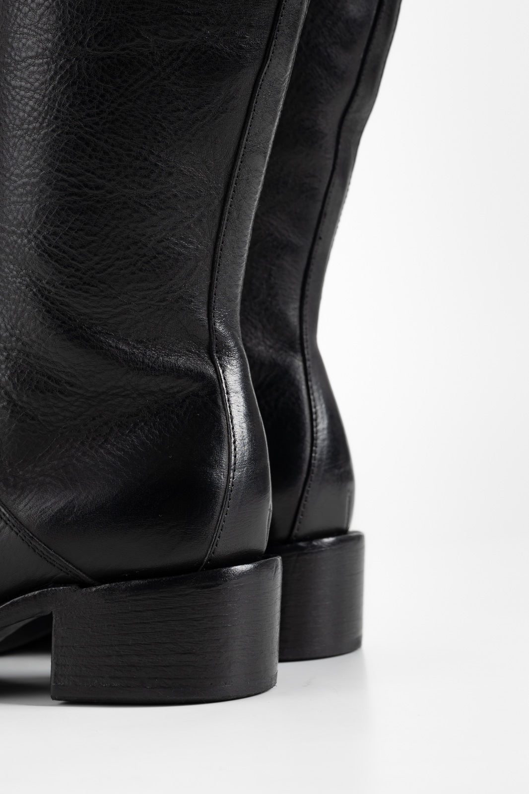 High Boot Arizona | Raw Black Calf Leather