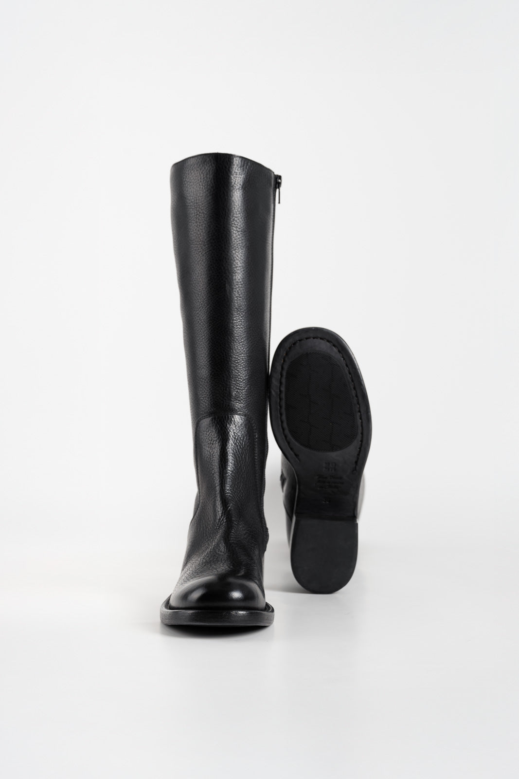 High Boot Arizona | Raw Black Calf Leather