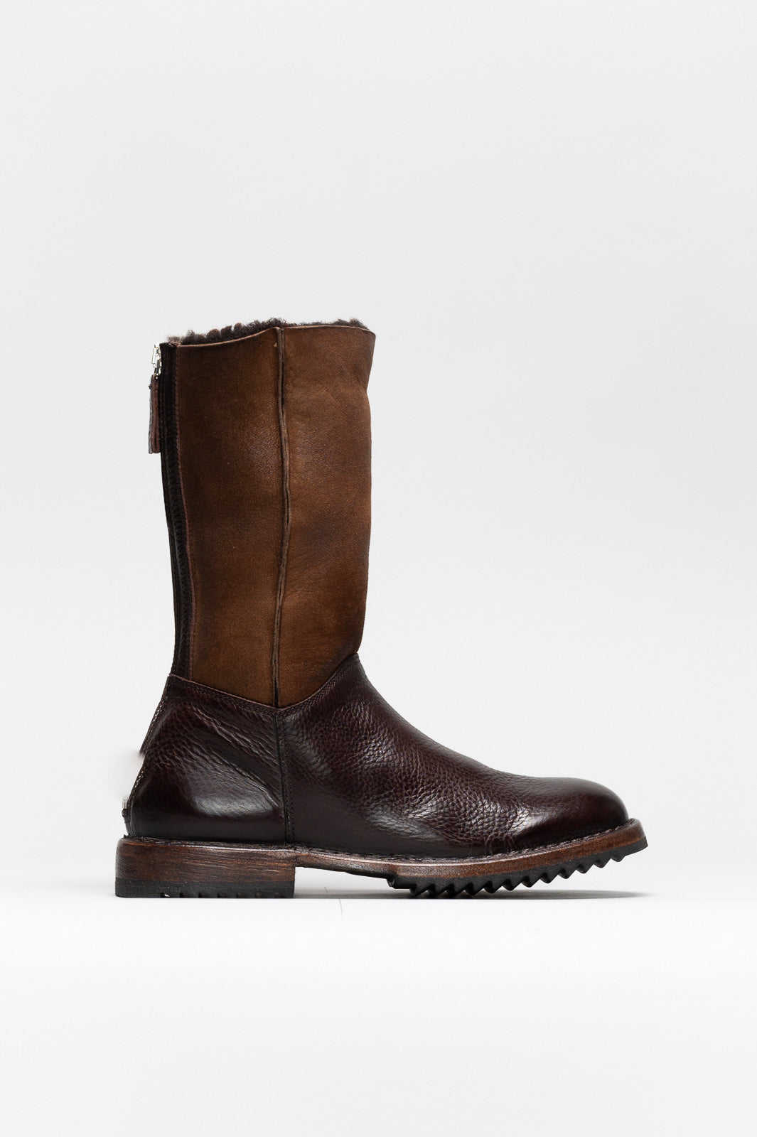 Shearling Boot Kobe | Cigar Brown Calf Leather