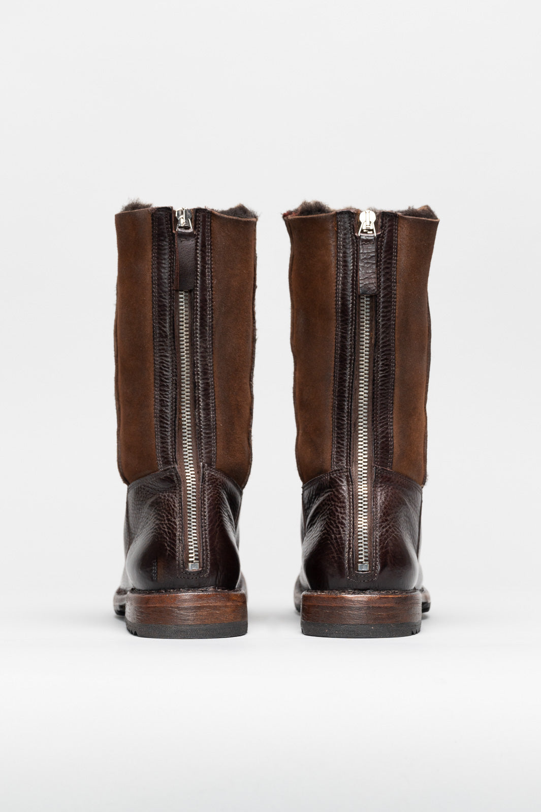 Shearling Boot Kobe | Cigar Brown Calf Leather