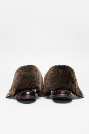 Shearling Boot Kobe | Cigar Brown Calf Leather