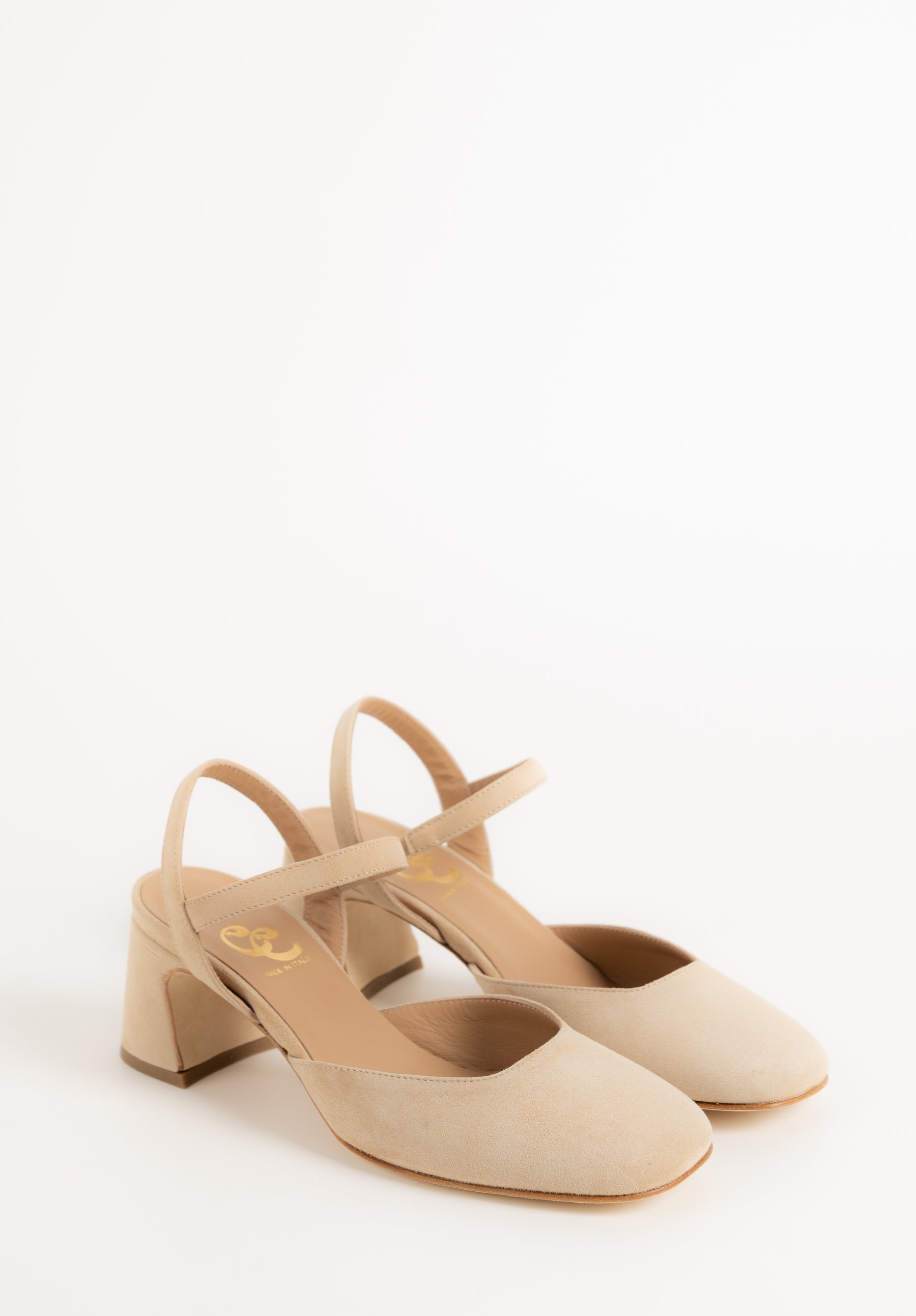 Slingback Pump Claudia | Warm Beige Suede