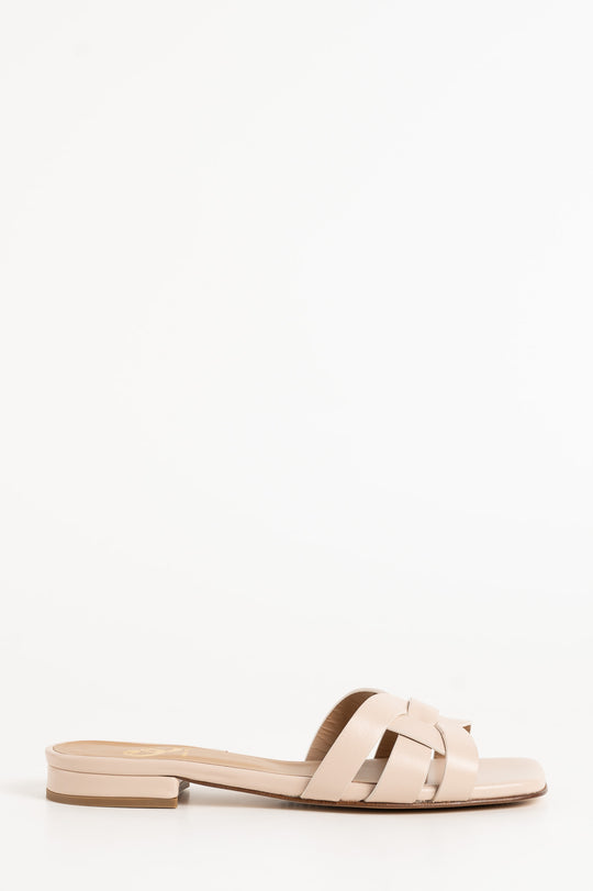 Slip-in Sandal Sienna | Pale Beige Calf Leather