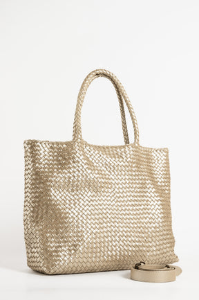 Tote Class 035 | Woven Platino Leather