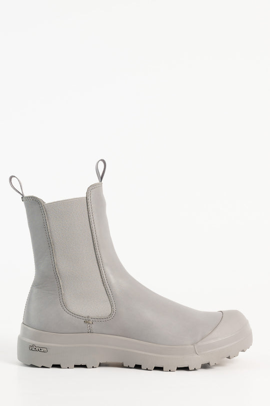 Shearling Boot Pallet  | Light Blue Leather