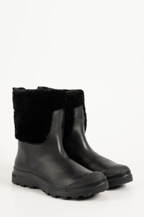 Warm lined boot Pallet 117 | Black Leather