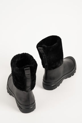 Warm lined boot Pallet 117 | Black Leather