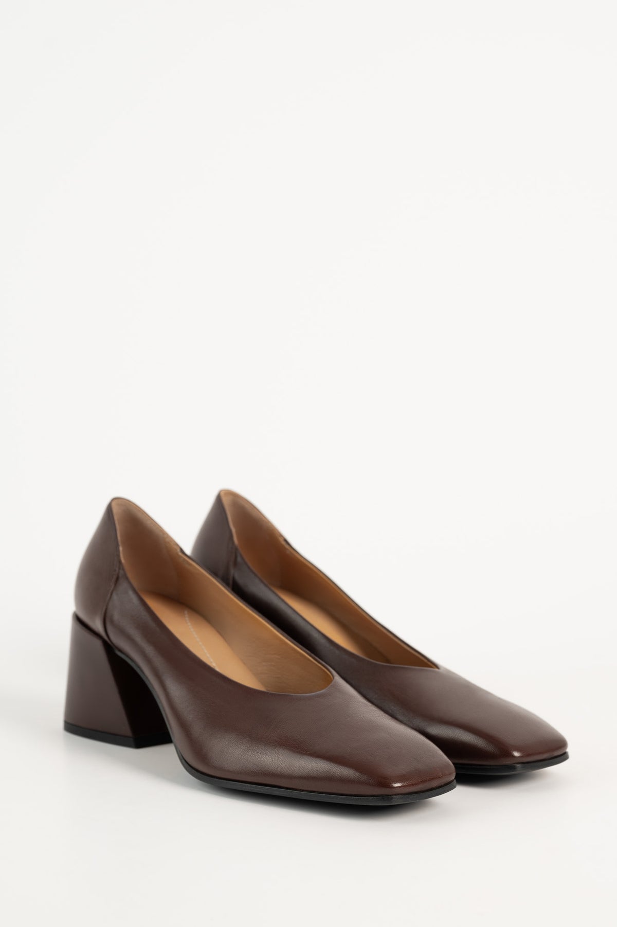Pump Ally 036 | Chocolate Brown Leather