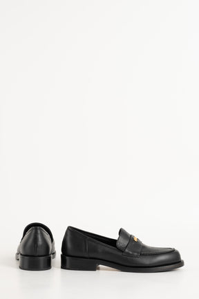 Penny Loafer Blair | Charcoal Black Leather