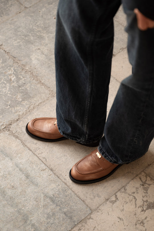 Penny Loafer Blair | Brushed Toffee Leather