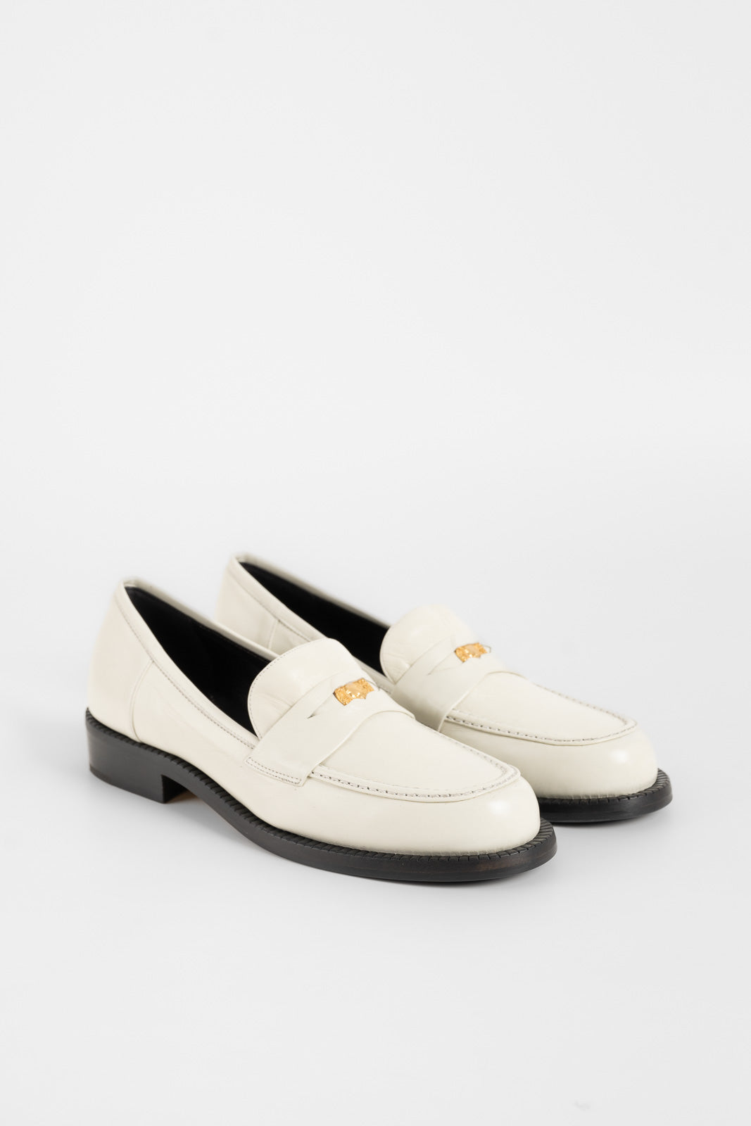 Penny Loafer Blair | Ivory White Nappa Leather