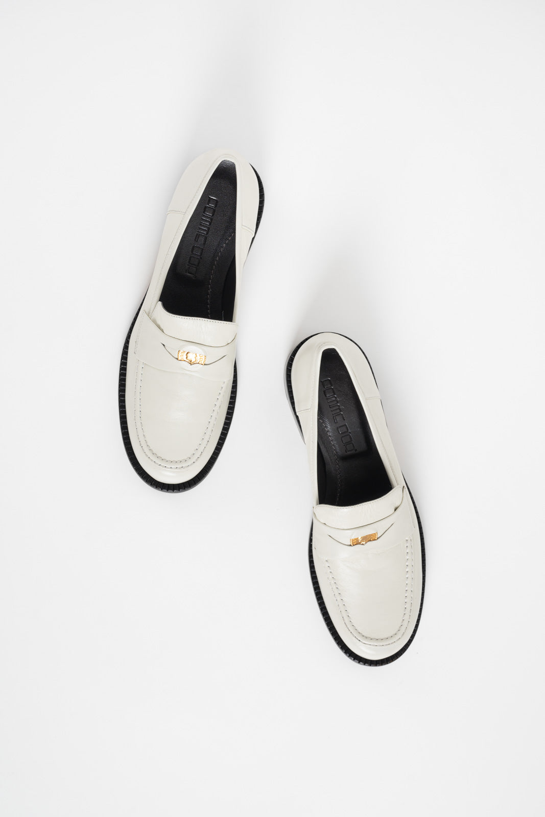 Penny Loafer Blair | Ivory White Nappa Leather
