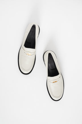 Penny Loafer Blair | Ivory White Nappa Leather