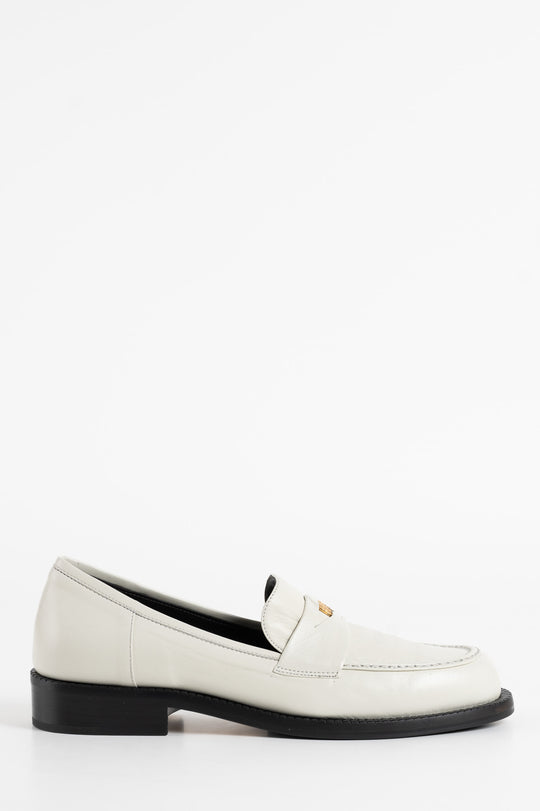 Penny Loafer Blair | Ivory White Nappa Leather