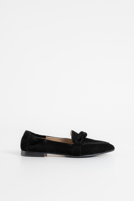 Knot Loafer Grace | Black Suede
