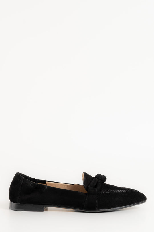 Knot Loafer Grace | Black Suede