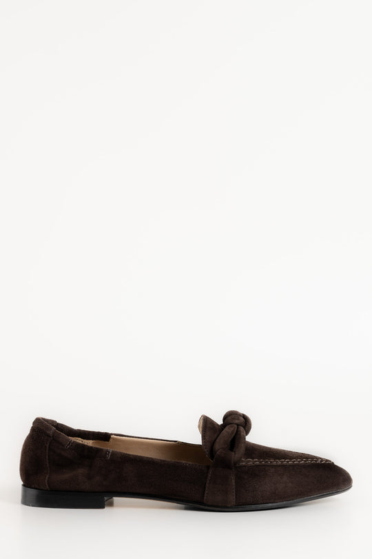 Knot Loafer Grace | Coffee Brown Suede