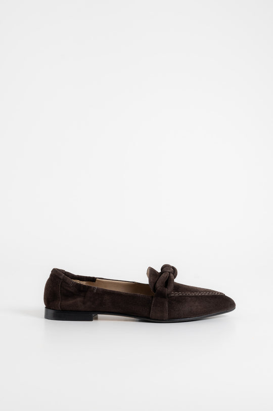 Knot Loafer Grace | Coffee Brown Suede
