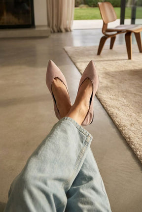 Ballet Flat Ingrid | Oat Beige Soft Suede