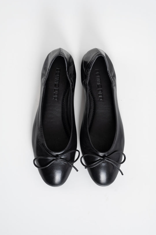 Ballet Flat Giorgia | Black Nappa Leather
