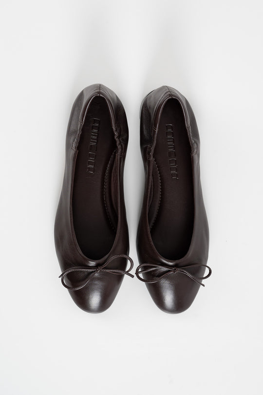 Ballet Flat Giorgia | Brown Nappa Leather
