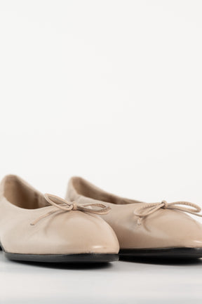 Flat Ballerina Giorgia 450 | Beige Skinn