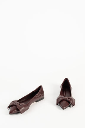 Flat Shoe Ingrid 798 | Burgundy Leather