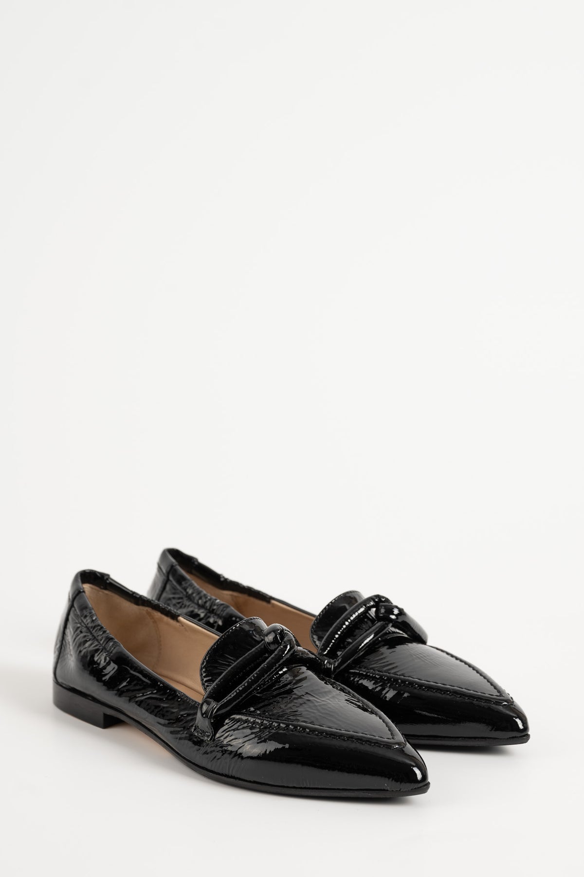 Loafer Grace 813 | Svart Lackat skinn