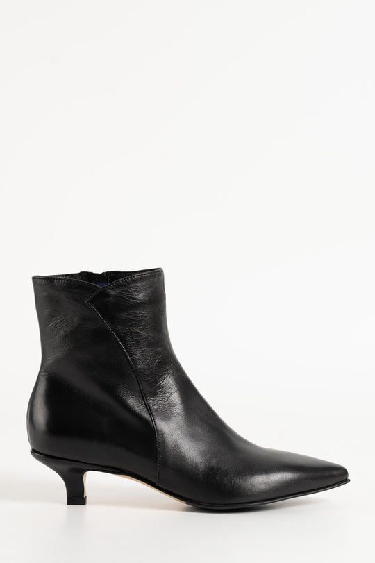 Ankle Boot Helle | Black Nappa Leather