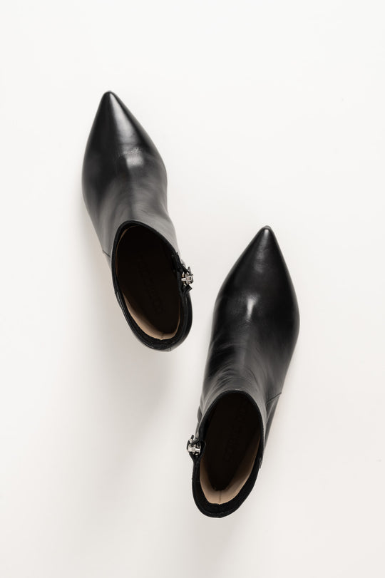 Ankle Boot Helle | Black Nappa Leather