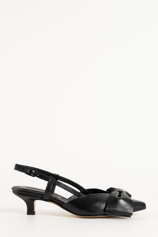 Slingback Pump Elodie | Black Nappa Leather