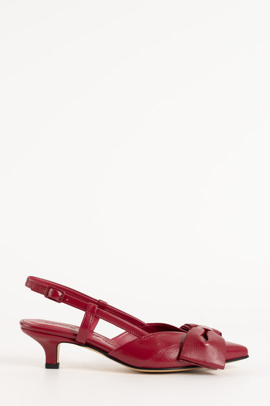 Slingback Pump Elodie | Cranberry Nappa Leather