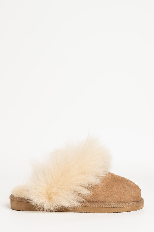 Slipper Evelina | Brown Shearling