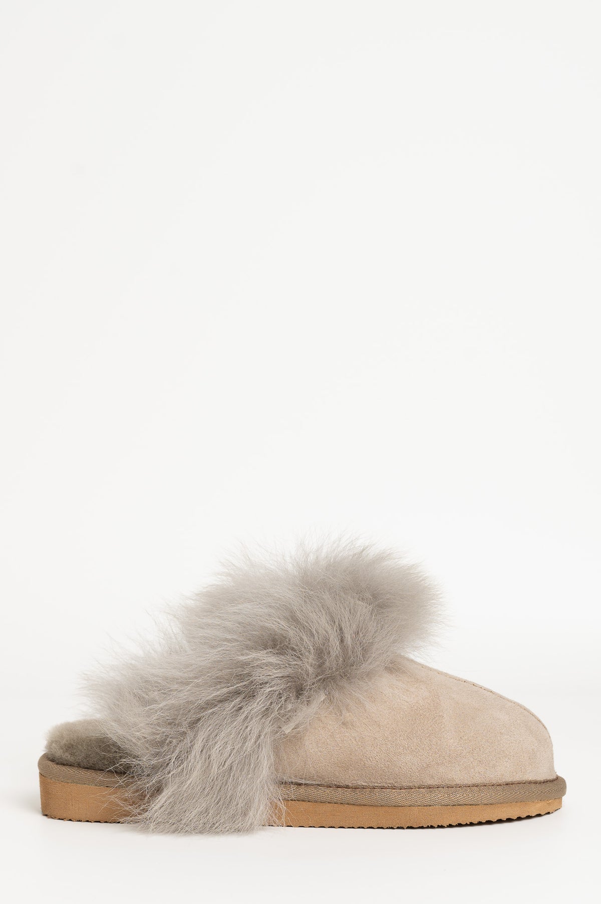 Evelina Indoor Slipper | Grey Shearling