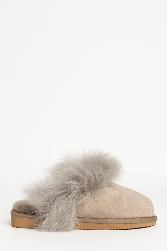Slipper Evelina | Grey Shearling