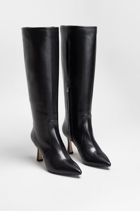 High Boot Alina | Black Calf Leather
