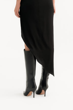 Stiletto High Boot Calina | Black Nappa Leather