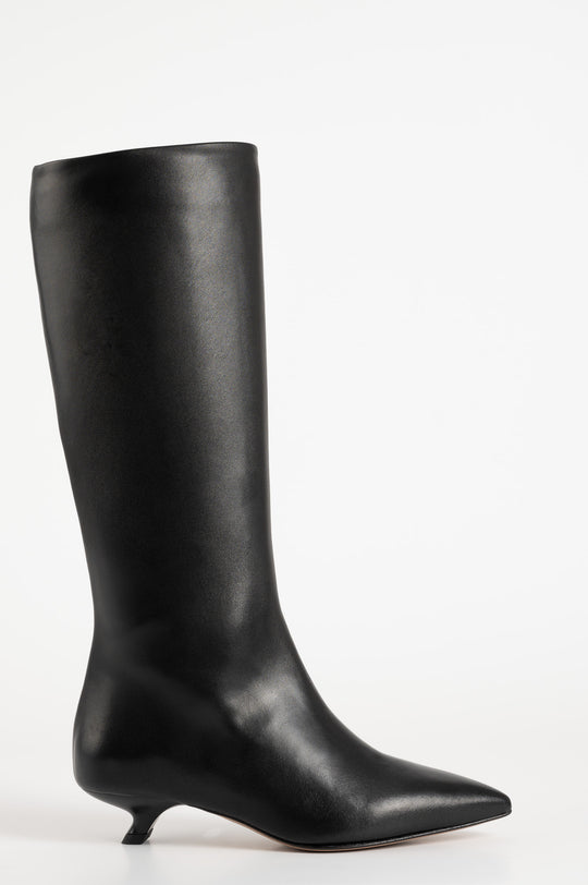 High Boot Enigma | Black Nappa Leather