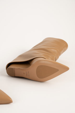 Ankle Boot Kara 100 | Beige Leather