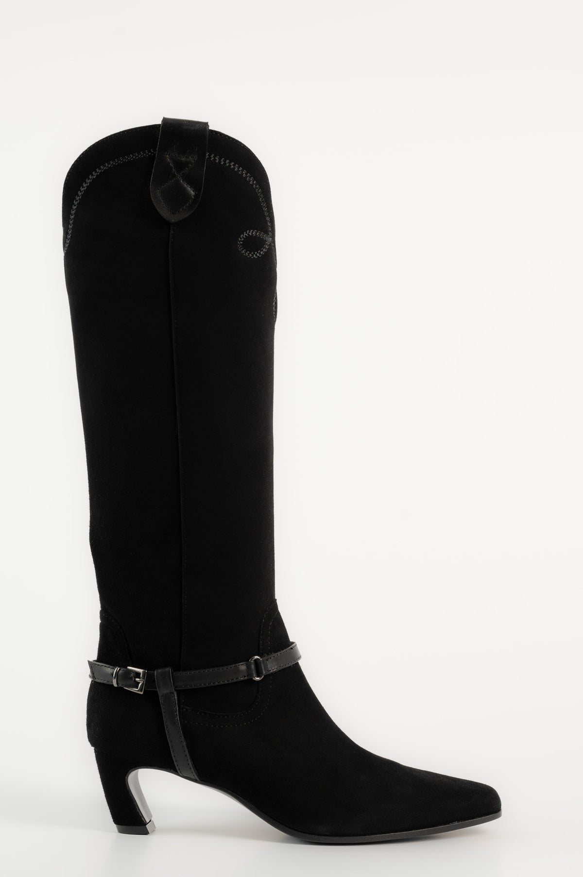 High Boot Zeline 201 | Black Suede