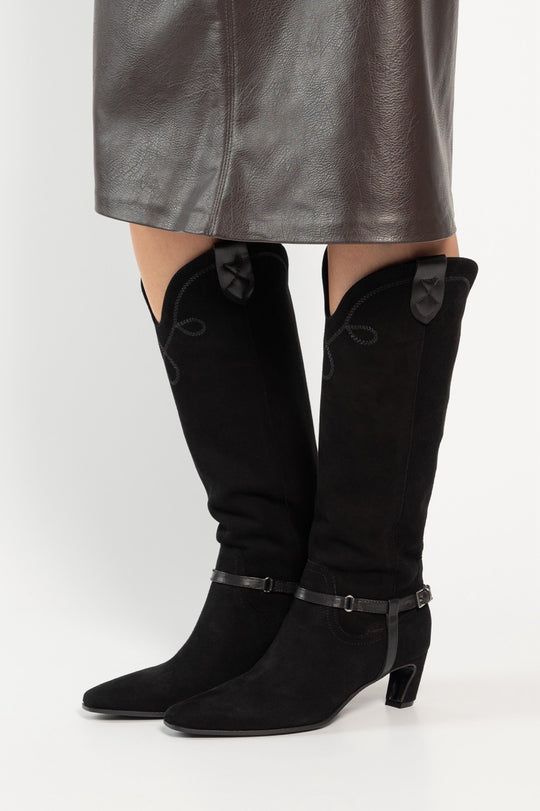 High Boot Zeline 201 | Black Suede