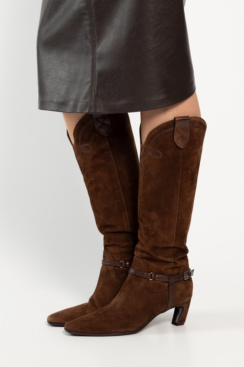 High Boot Zeline 201 | Brown Suede